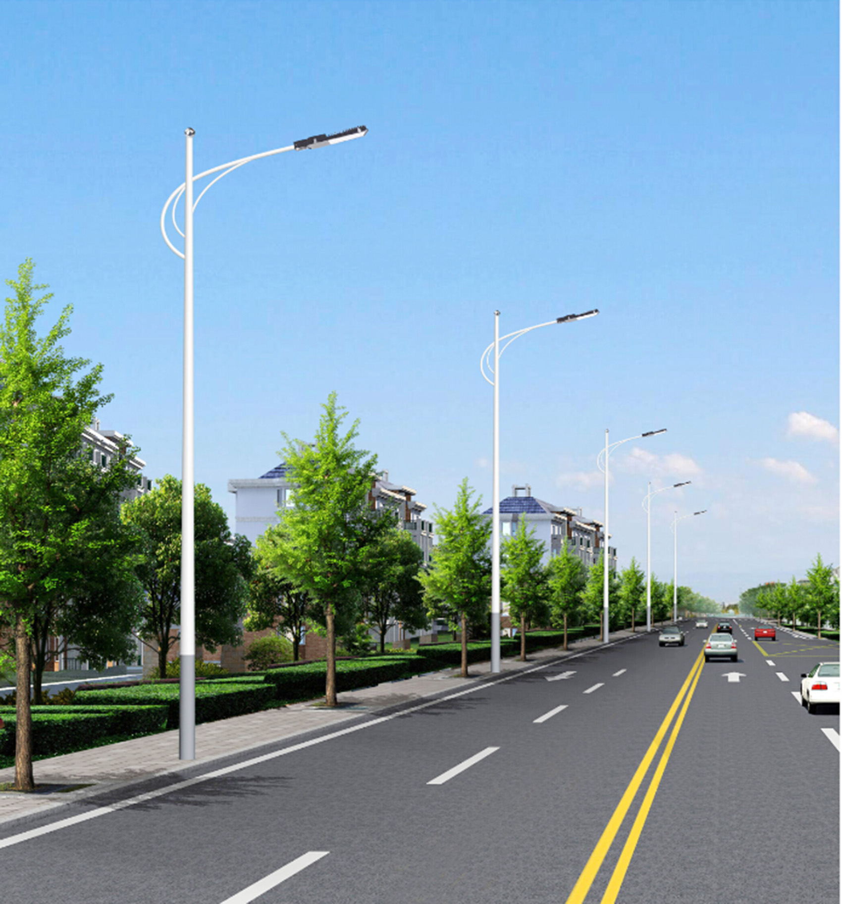 云南昆明西山區(qū)馬街鎮(zhèn)太陽能路燈工程